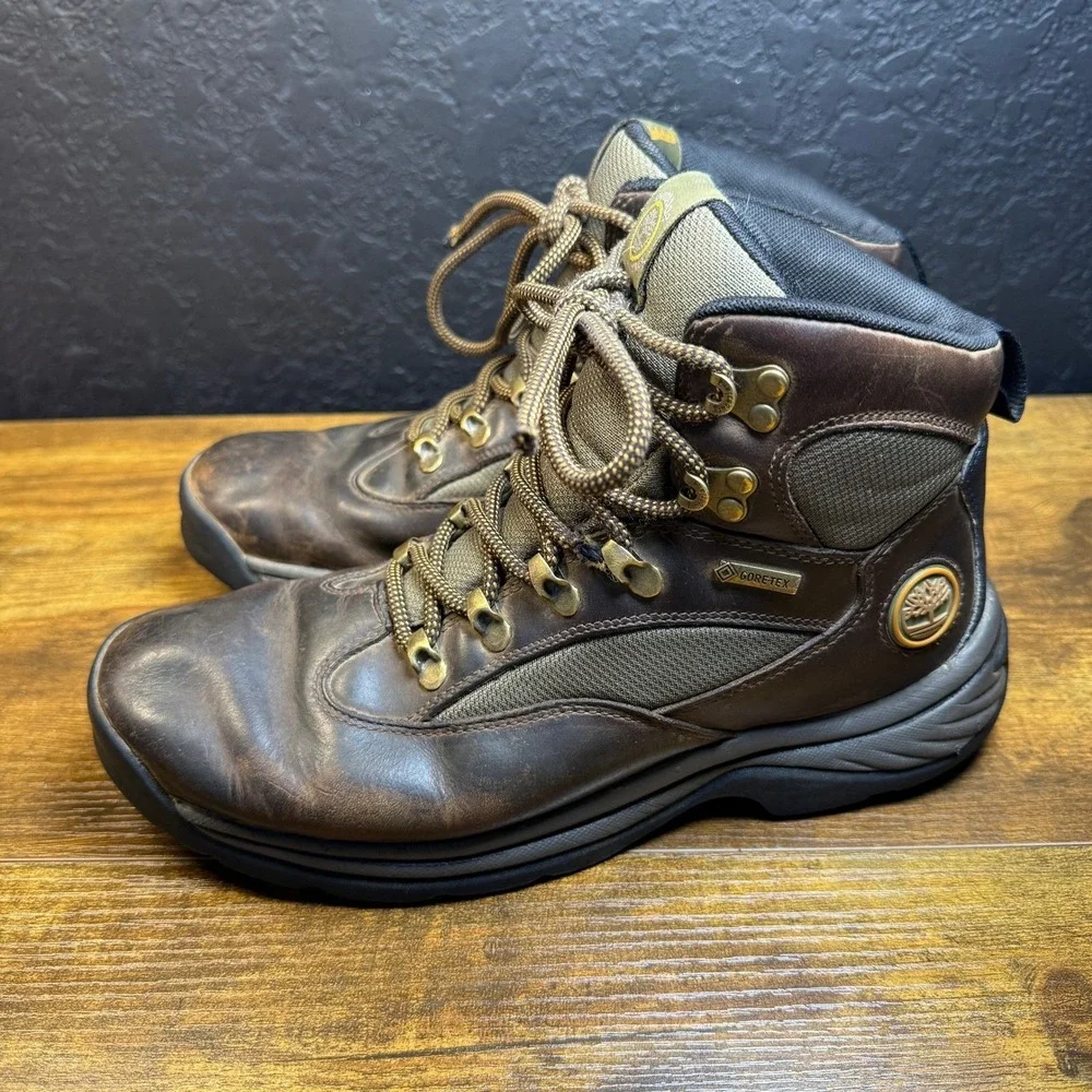 Timberland Outdoor Performance 15130 Brown Leather Gore-Tex Hiking Boots‎ Mens 9
